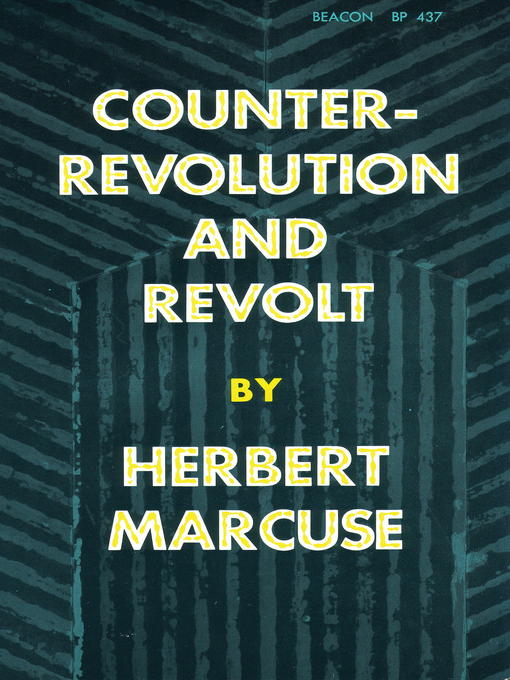 Title details for Counterrevolution and Revolt by Herbert Marcuse - Wait list